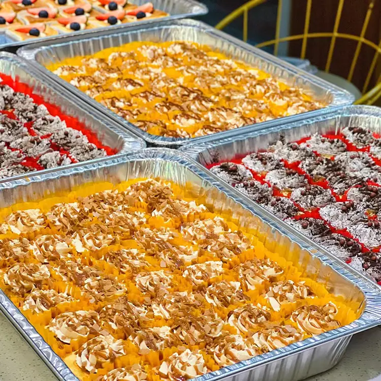 Лоток для випічки великої ємності сріблястого алюмінієвого фольги контейнери