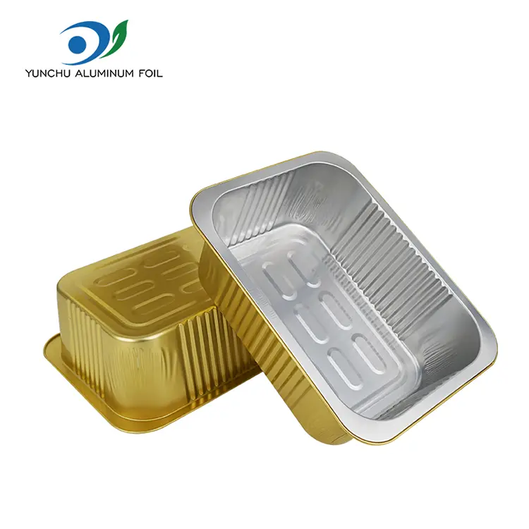 Одноразові ущільнювачі квадратні контейнери з алюмінієвою фольгою
