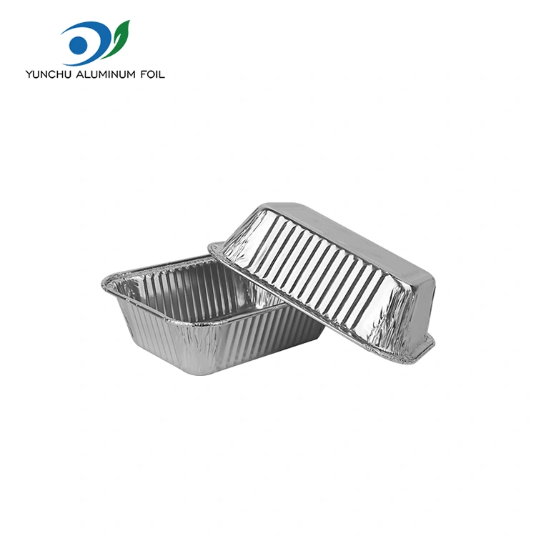 Повітряна фритюрниця Випікають срібні контейнери з алюмінієвої фольги