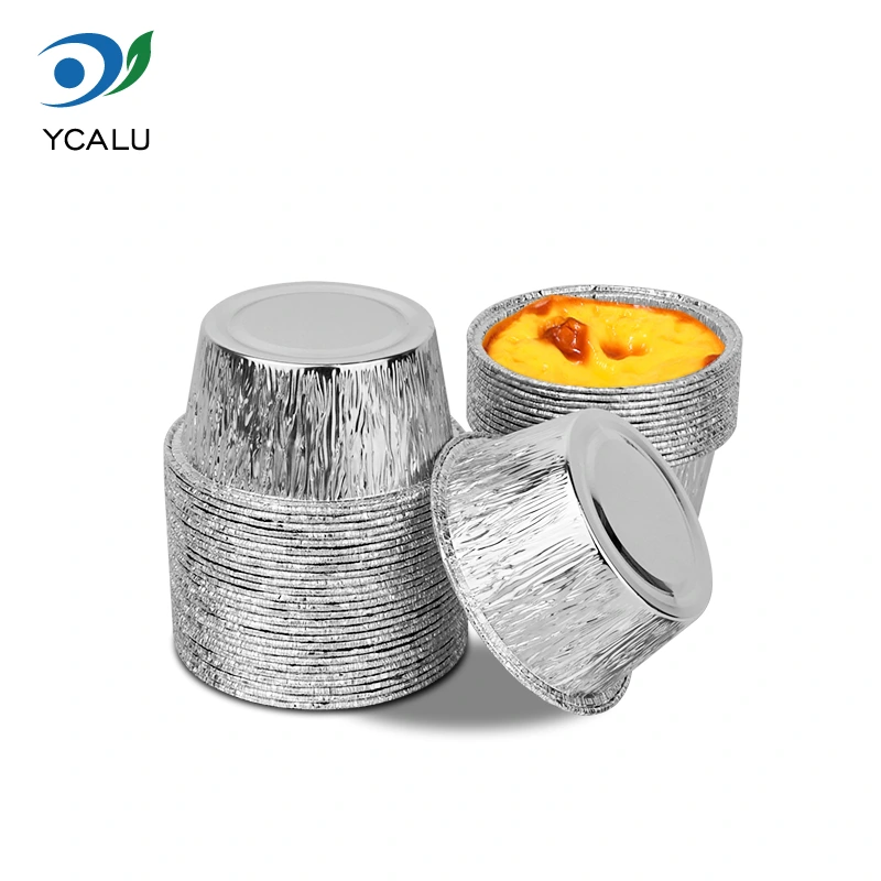 Одноразовий круглий лоток для тортів, сріблясті контейнери з алюмінієвої фольги Одноразовий круглий лоток для тортів, сріблясті контейнери з алюмінієвої фольги