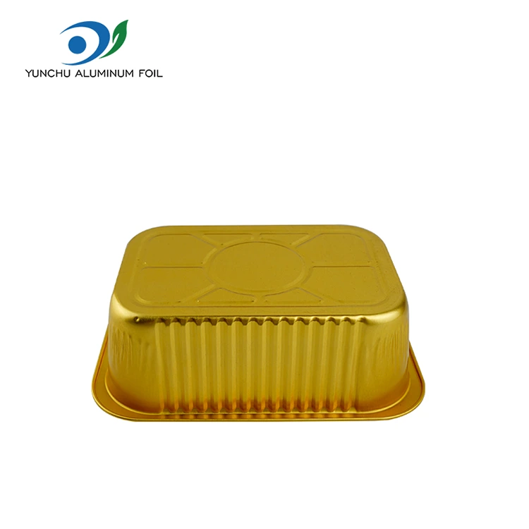 Одноразові квадратні ущільнювачі алюмінієві контейнери з фольги