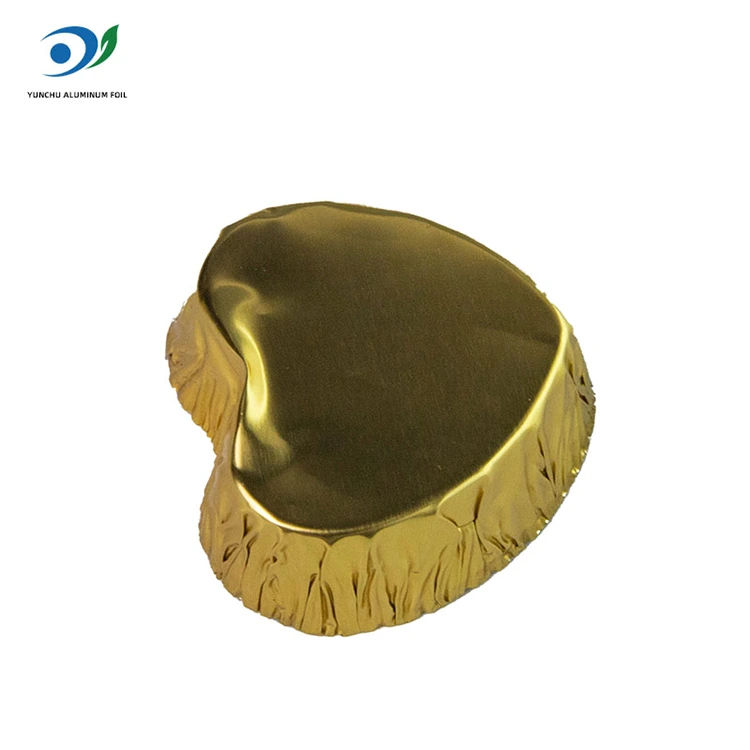 Серцеподібна міні-запікання срібна алюмінієва фольга харчова контейнер