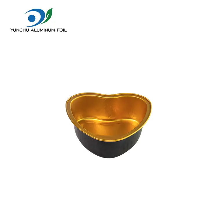 Контейнери алюмінієвої фольги у формі серця у формі серця Контейнери алюмінієвої фольги у формі серця у формі серця
