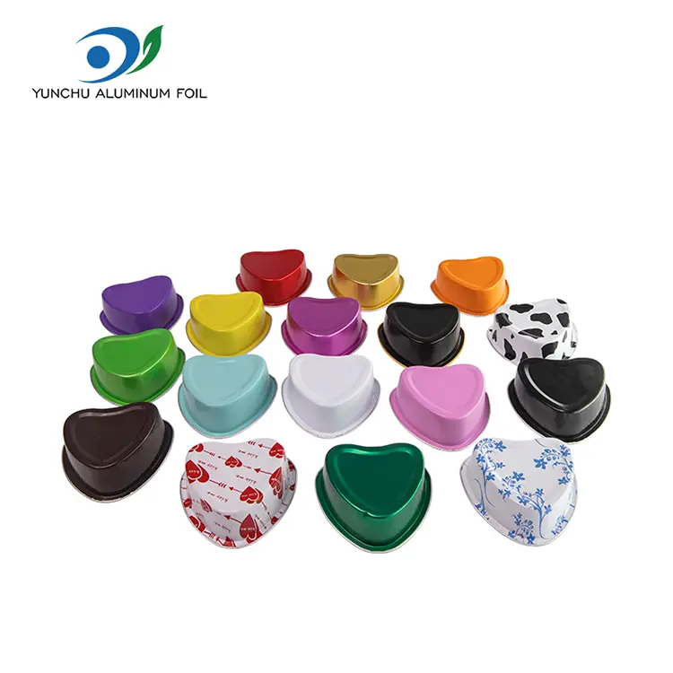 Контейнери алюмінієвої фольги у формі серця у формі серця