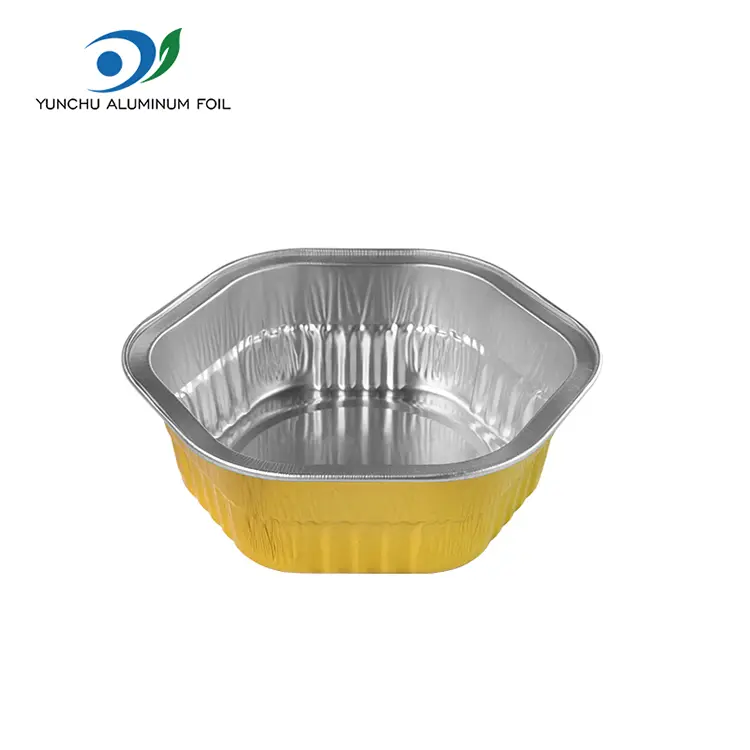 Шестикутні виноски теплові герметичні гладкі контейнери з алюмінієвою фольгою Шестикутні виноски теплові герметичні гладкі контейнери з алюмінієвою фольгою