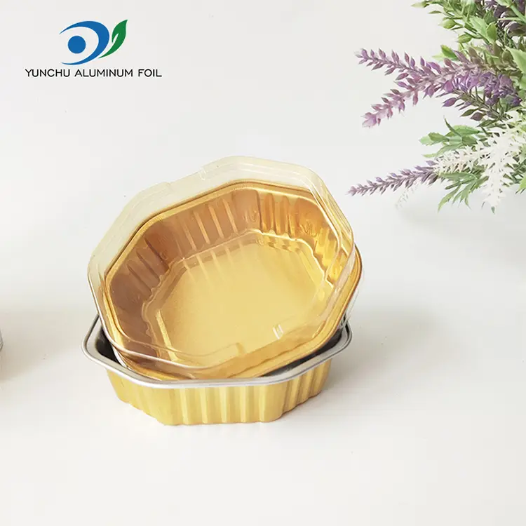 Шестикутні виноски теплові герметичні гладкі контейнери з алюмінієвою фольгою