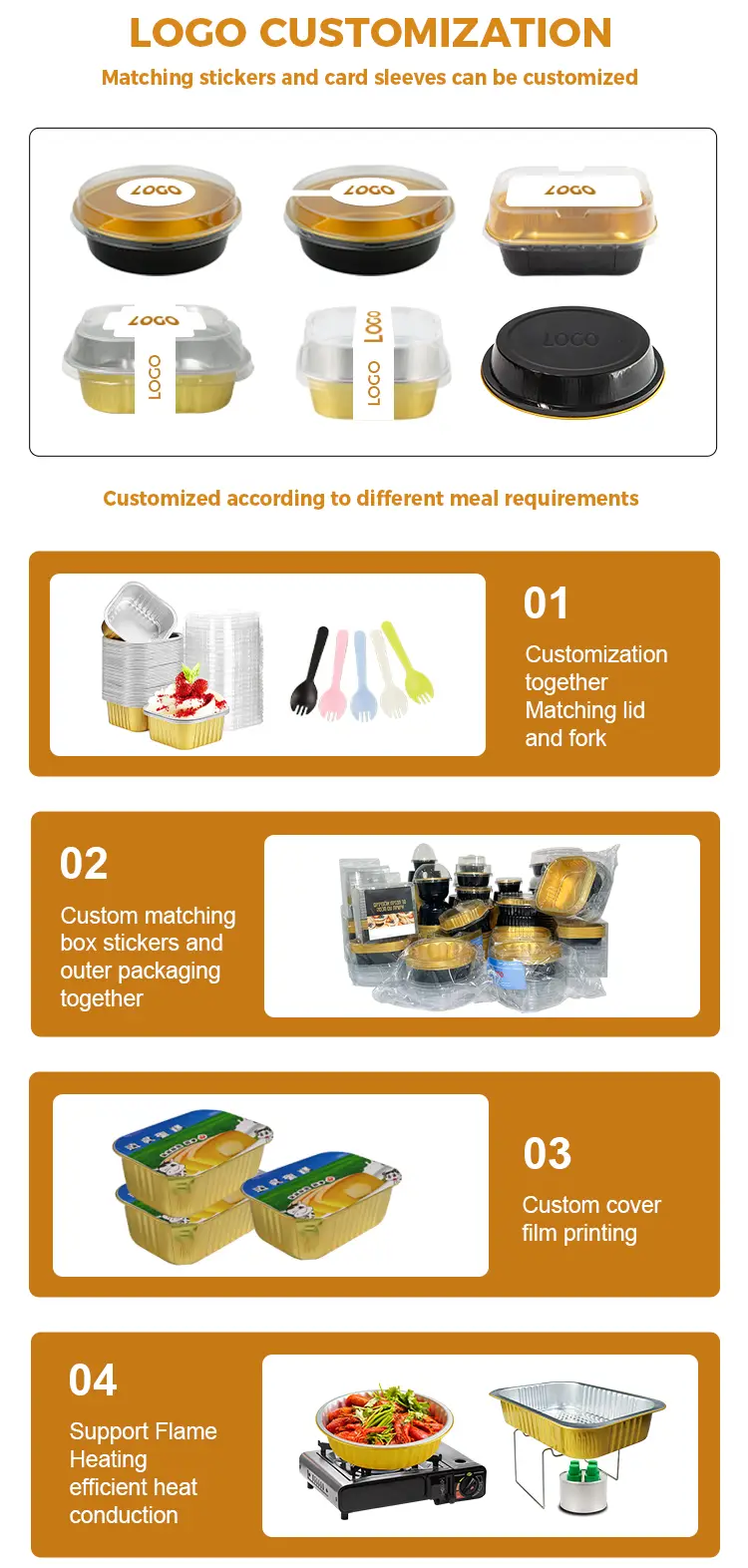 Disposable Thickened Food Grade Aluminum Foil Containers