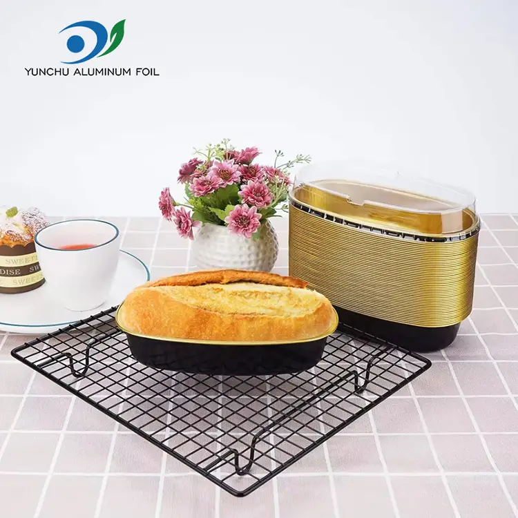 Овальні кольори гладкі контейнери з алюмінієвої фольги