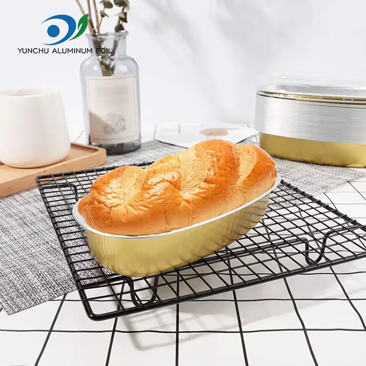 Овальні кольори гладкі контейнери з алюмінієвої фольги