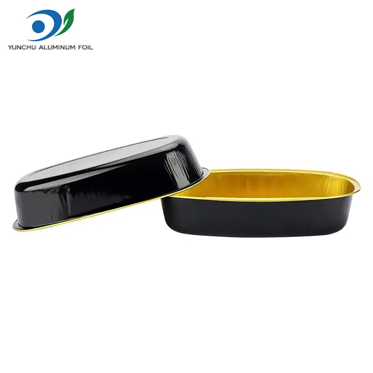 Овальні кольори гладкі контейнери з алюмінієвої фольги