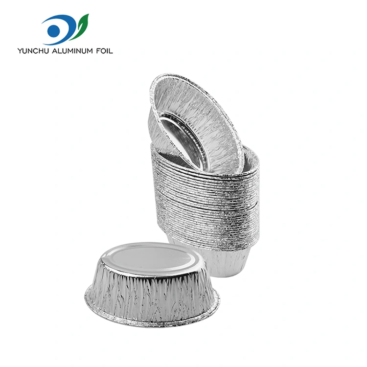 Овальний торт з пропареним торт сріблястий алюмінієвий контейнер для їжі