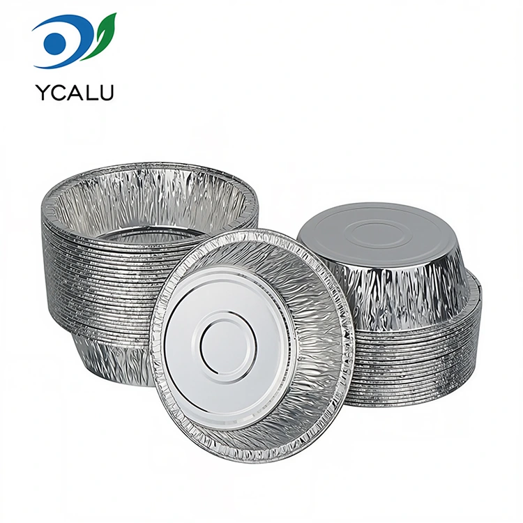 Одноразові фритюрниці для барбекю, сріблясті харчові контейнери з алюмінієвої фольги