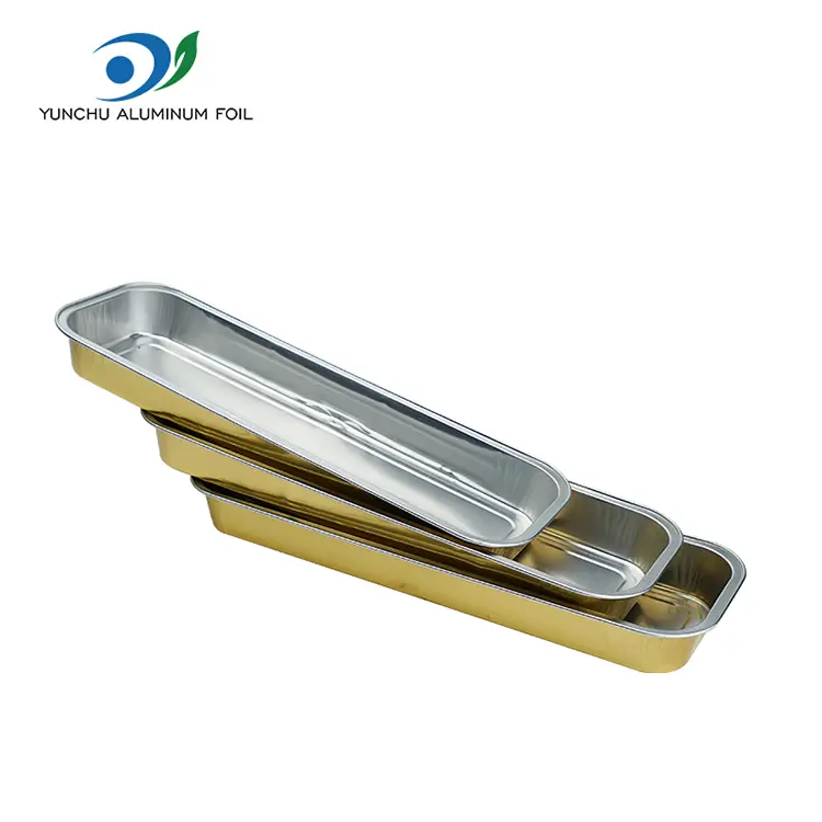 Прямокутний хліб гладкий алюмінієвий контейнери з фольги