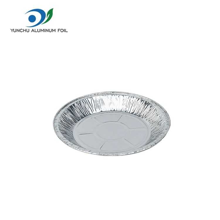 Круглий фритюрниця Випічка срібної алюмінієвої фольги з їжею контейнер