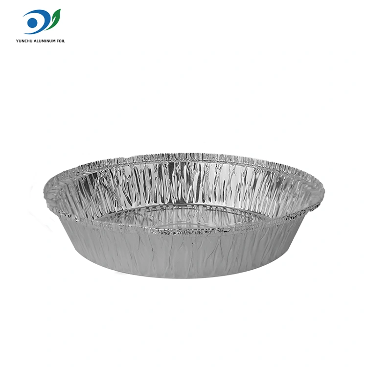 Круглий фритюрниця гаряча горщик срібляста алюмінієва фольга харчова контейнер Круглий фритюрниця гаряча горщик срібляста алюмінієва фольга харчова контейнер