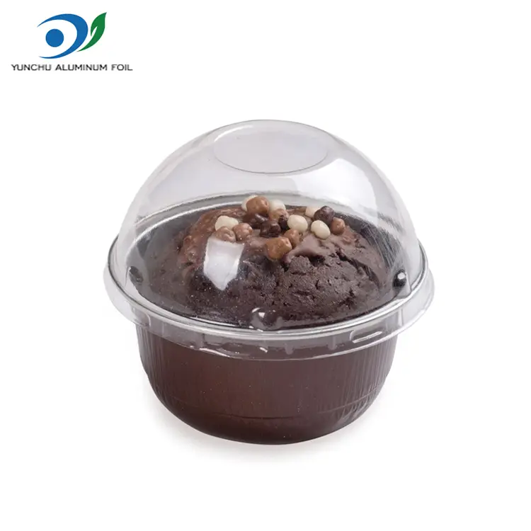 Десертний стакан з золотистої алюмінієвої фольги куполоподібної форми 150 мл