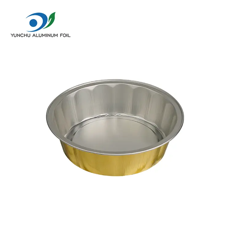 Стійкі випічки гладкі контейнери з алюмінієвої фольги