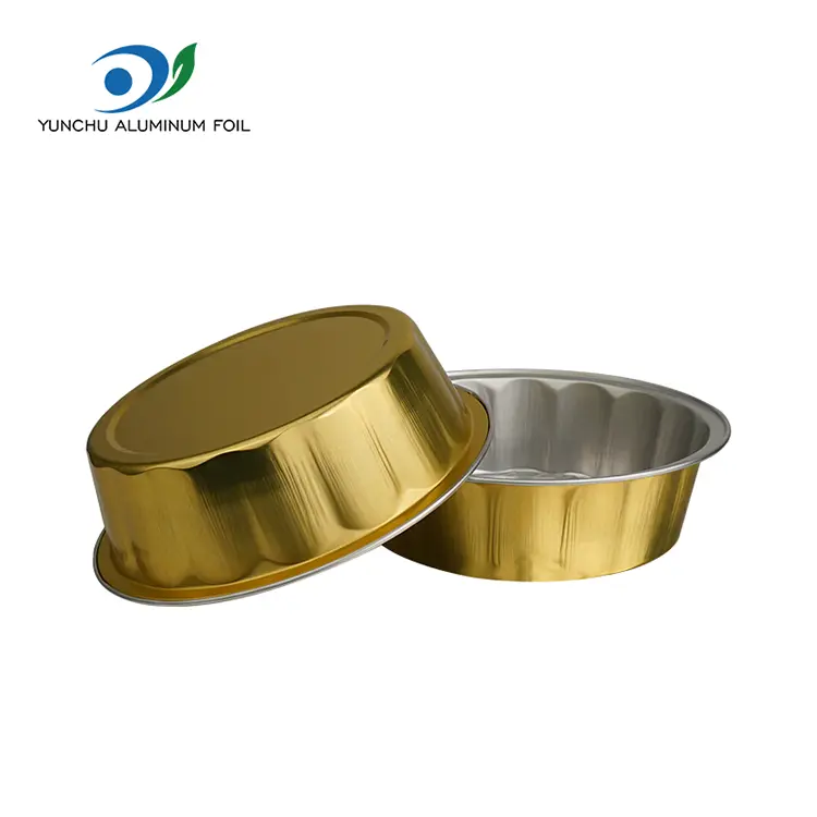 Стійкі випічки гладкі контейнери з алюмінієвої фольги