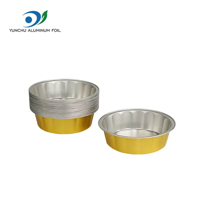 Стійкі випічки гладкі контейнери з алюмінієвої фольги